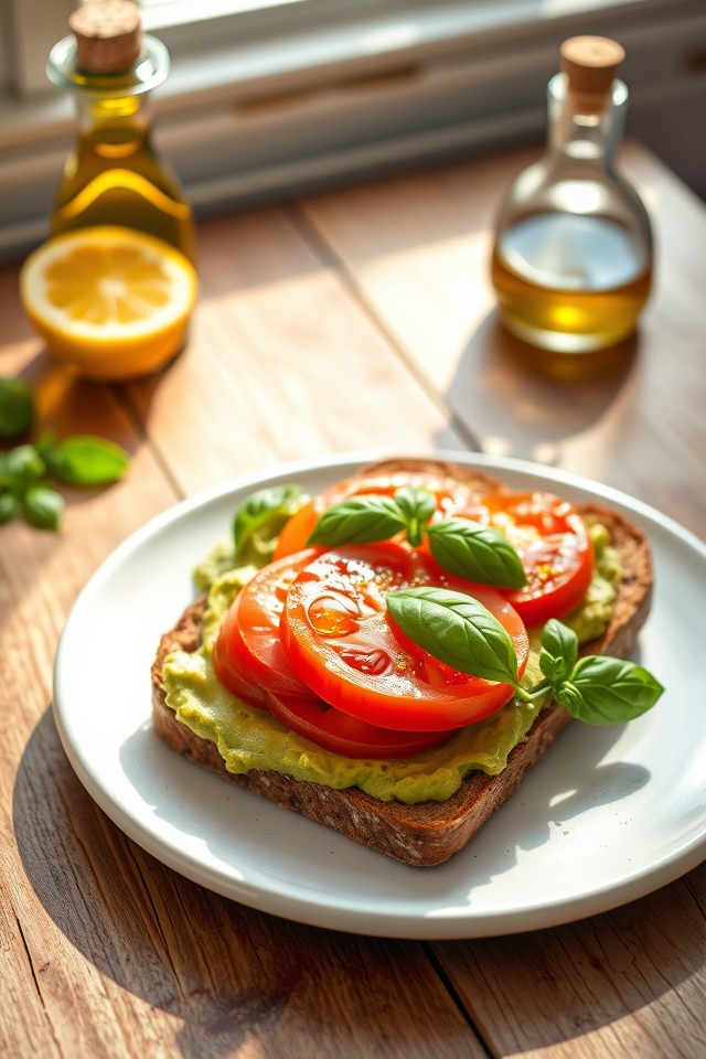 avocado and tomato toast