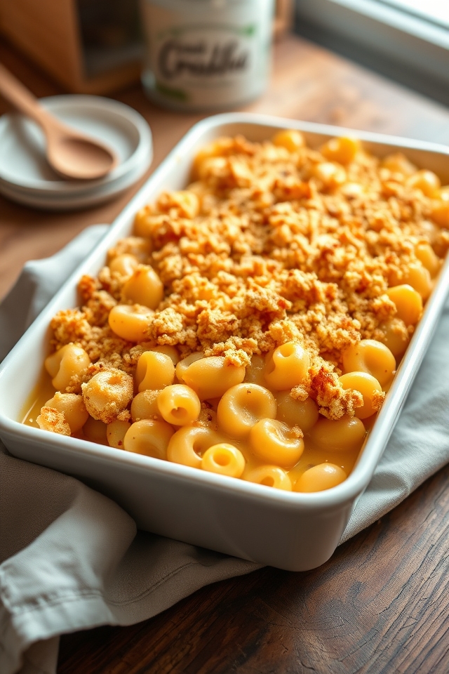 baked mac cheese topping