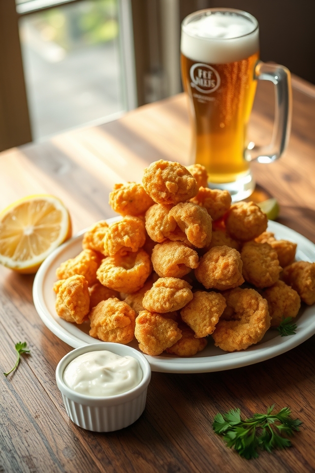 beer batter fried clams
