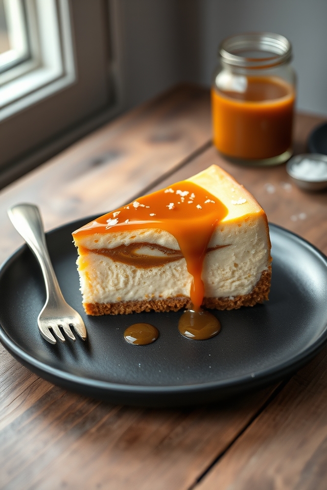 bold salted caramel cheesecake