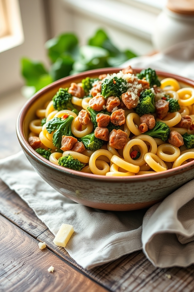 broccoli rabe sausage orecchiette