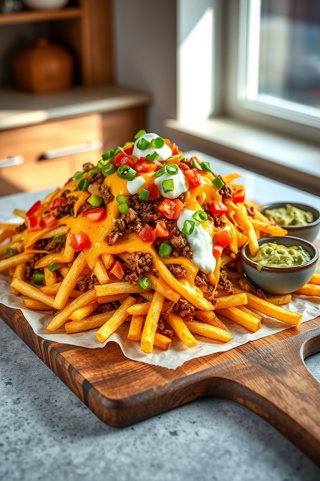 cheesy loaded nacho fries
