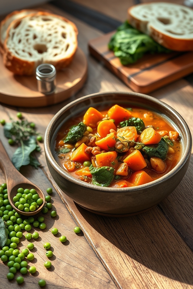 comforting savory lentil stew
