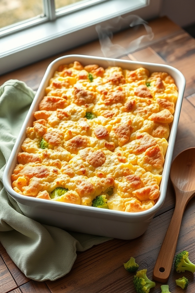 creamy cheesy broccoli casserole