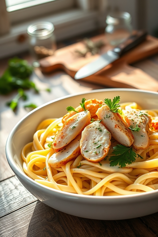 creamy herb infused chicken