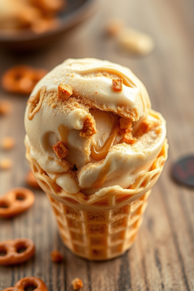 creamy peanut butter pretzel