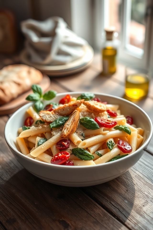 creamy tuscan pasta delight