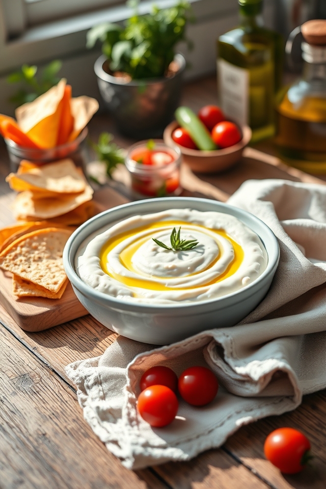 creamy white bean dip