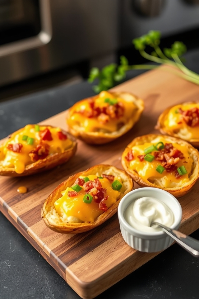 crispy loaded potato appetizer