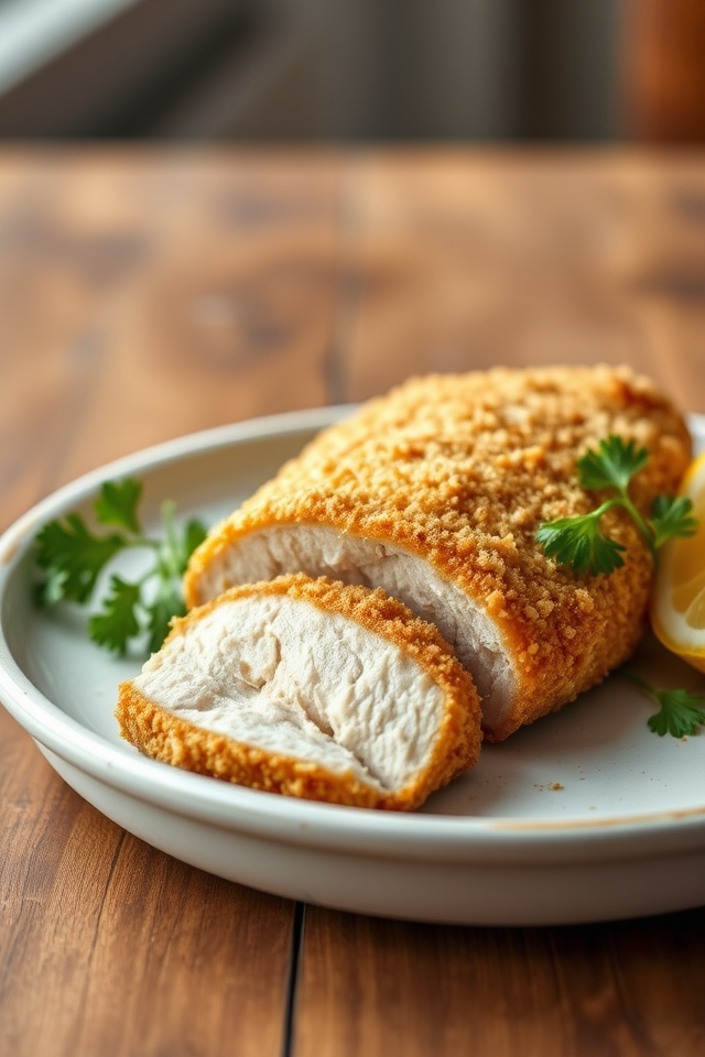 crispy panko fried chicken