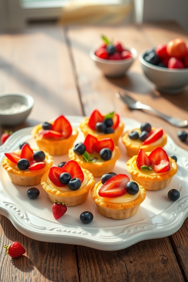 delightful bite sized fruit tarts