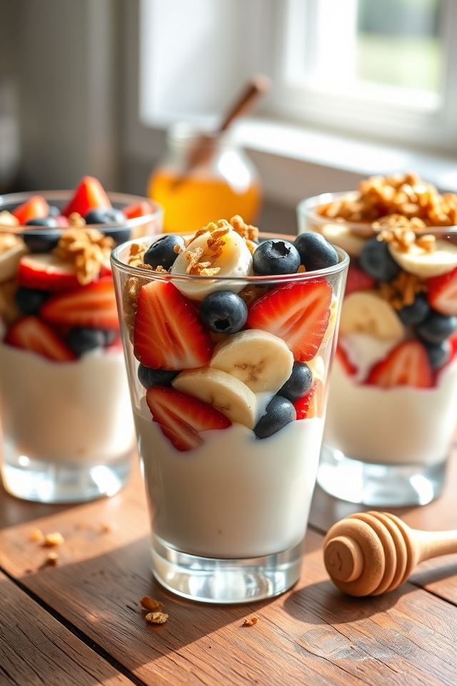 easy customizable yogurt parfait