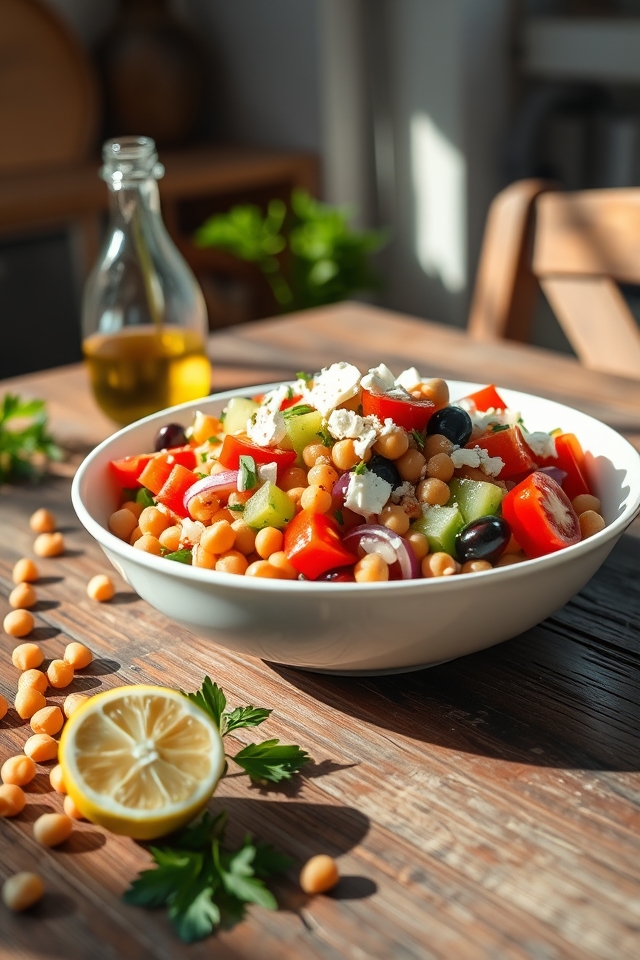 easy mediterranean chickpea salad