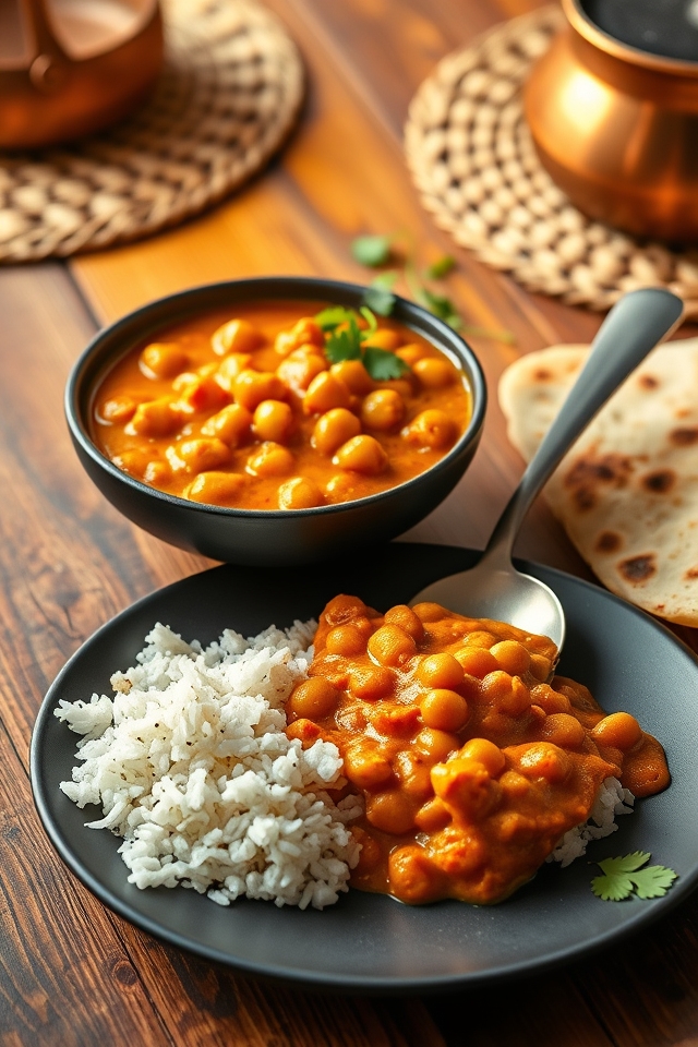 flavorful spiced garbanzo curry