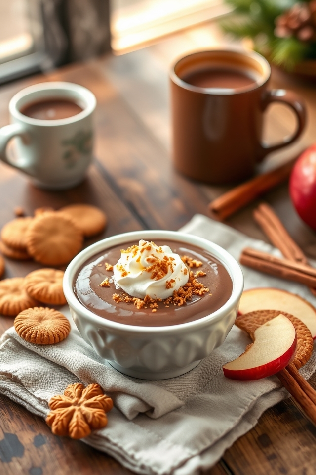 gingersnap hot chocolate dip