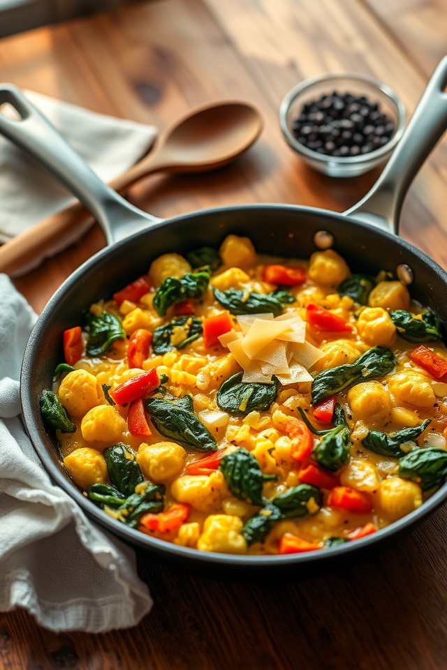 healthy weeknight egg scramble