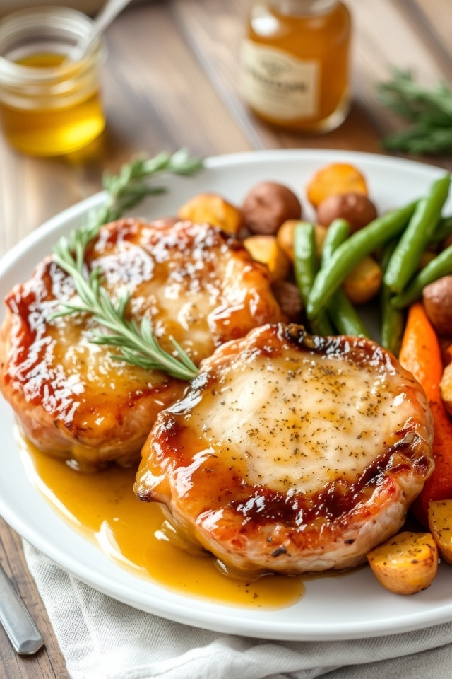honey mustard glazed pork