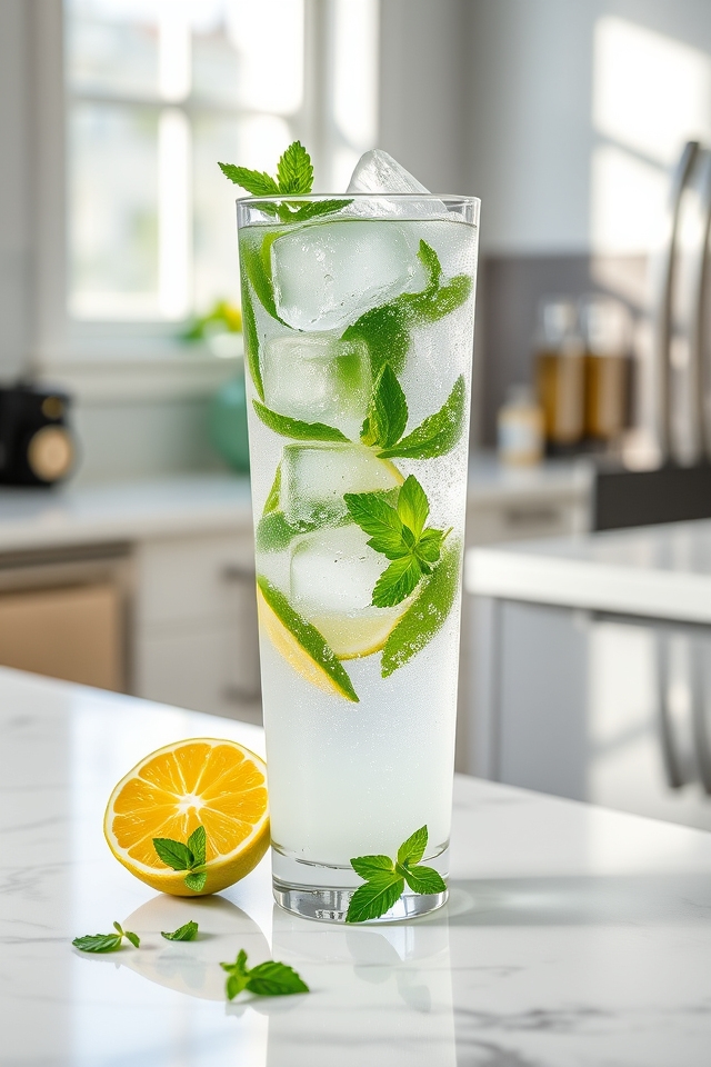 invigorating zesty mint fizz