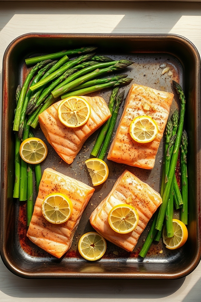 lemon garlic salmon asparagus