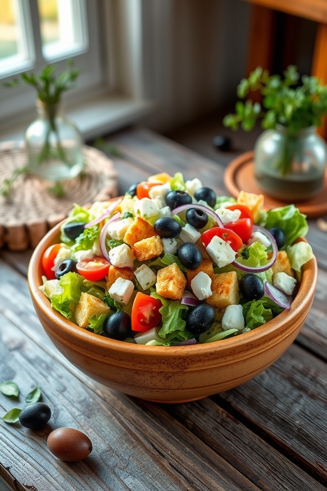 mediterranean feta olive caesar