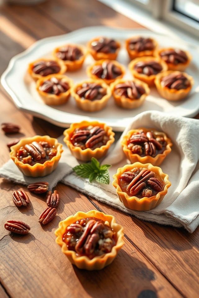 mini pecan pie tarts