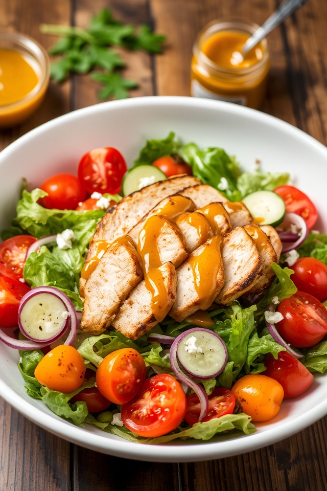 mustard balsamic chicken salad