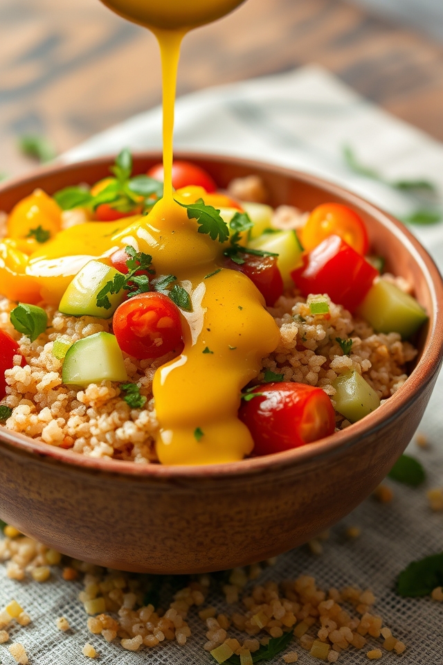 nutritious quinoa salad bowl
