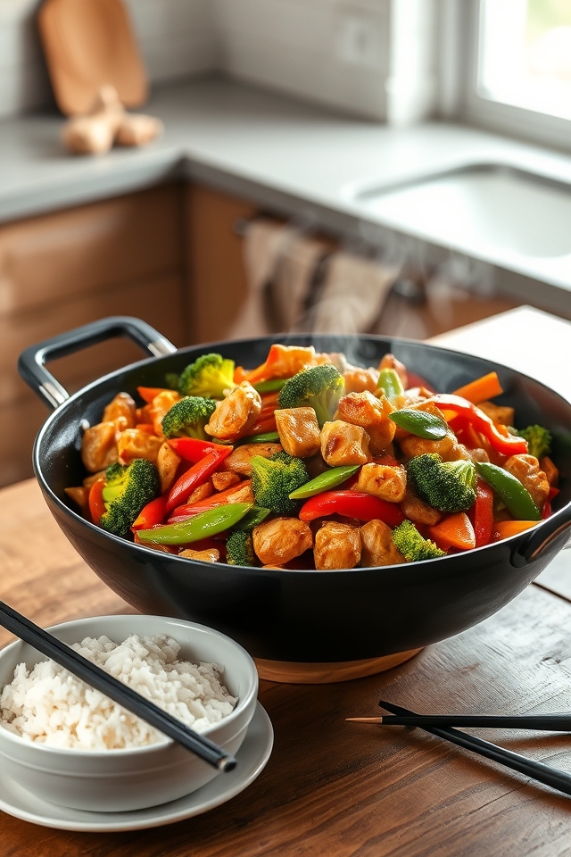 quick nutritious chicken stir fry