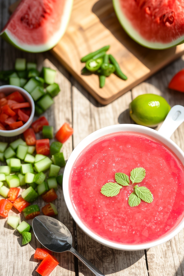 refreshing summer watermelon soup