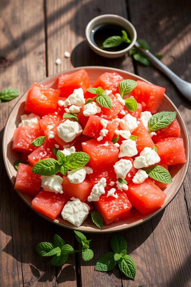 refreshing watermelon feta salad