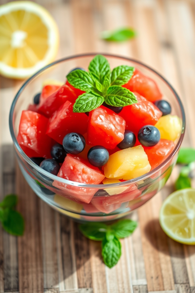 refreshing watermelon fruit salad