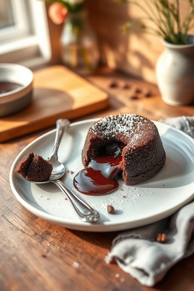 rich gooey chocolate lava