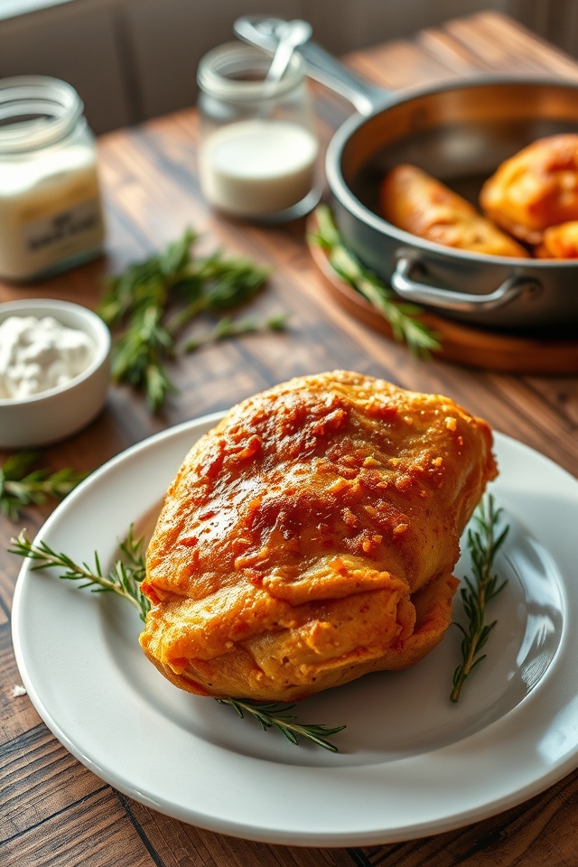 rosemary thyme crispy chicken