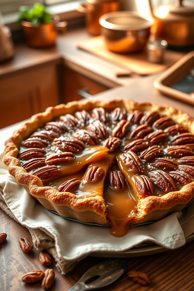salted caramel pecan pie