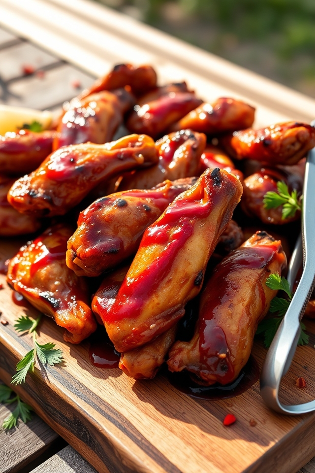 savory bbq chicken wings