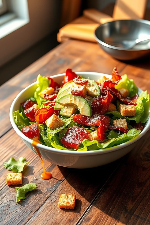 smoky bacon avocado caesar