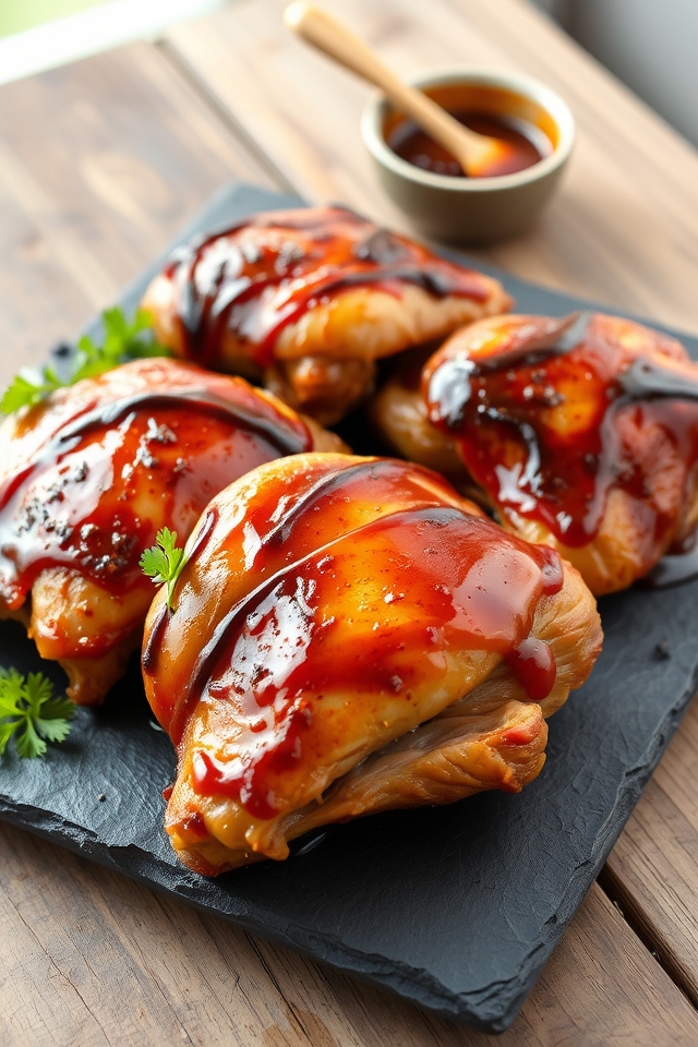 smoky barbecue glazed chicken