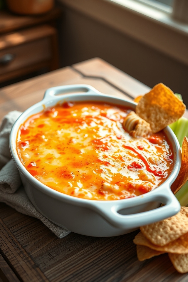 spicy buffalo chicken dip
