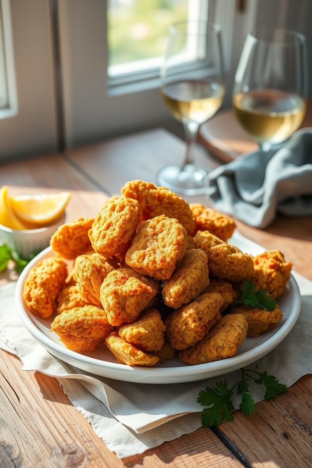 spicy cajun fried clams