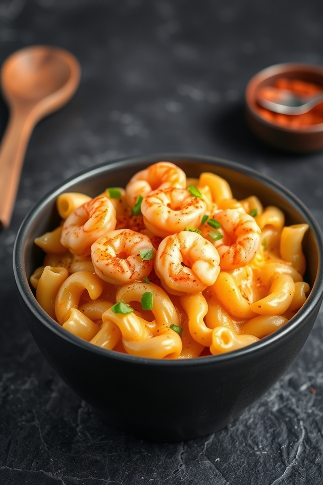 spicy cajun shrimp mac