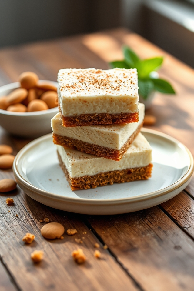 spicy gingersnap cheesecake bars