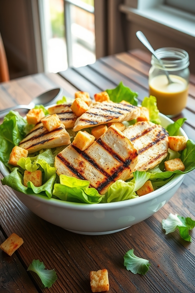 spicy grilled chicken caesar