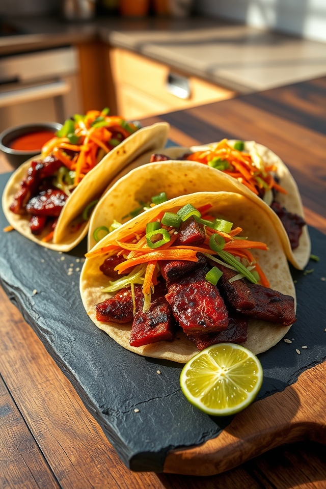 spicy korean bbq tacos