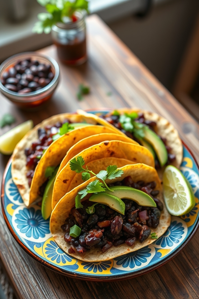 spicy vegan black bean