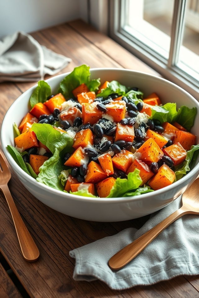 sweet potato black bean caesar