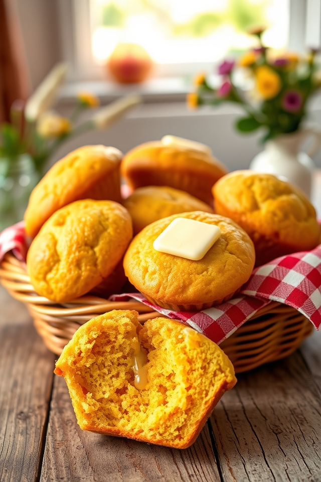 sweet savory bbq muffins
