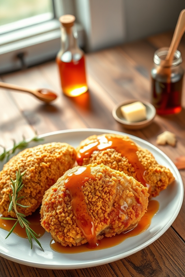 sweet savory crispy chicken