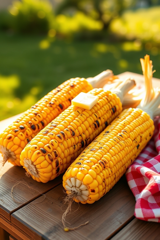 sweet smoky grilled corn
