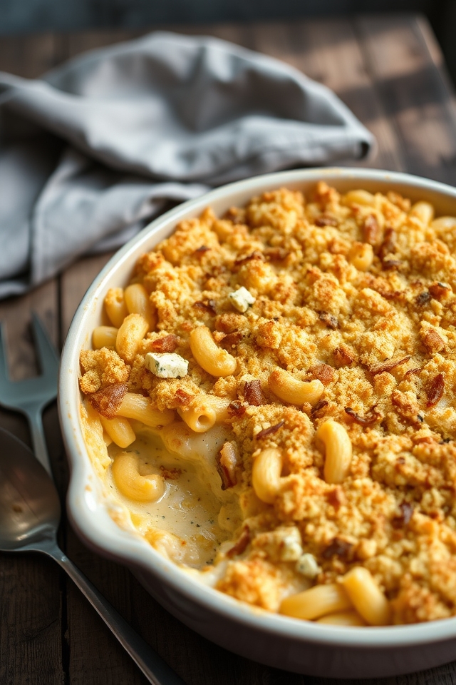 tangy blue cheese macaroni