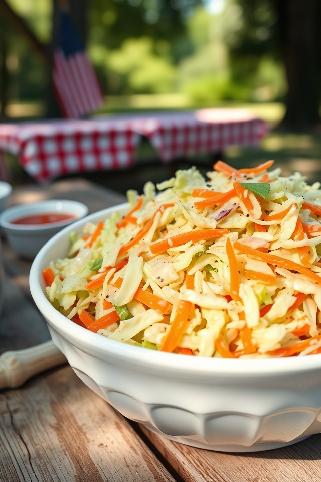tangy creamy coleslaw delight